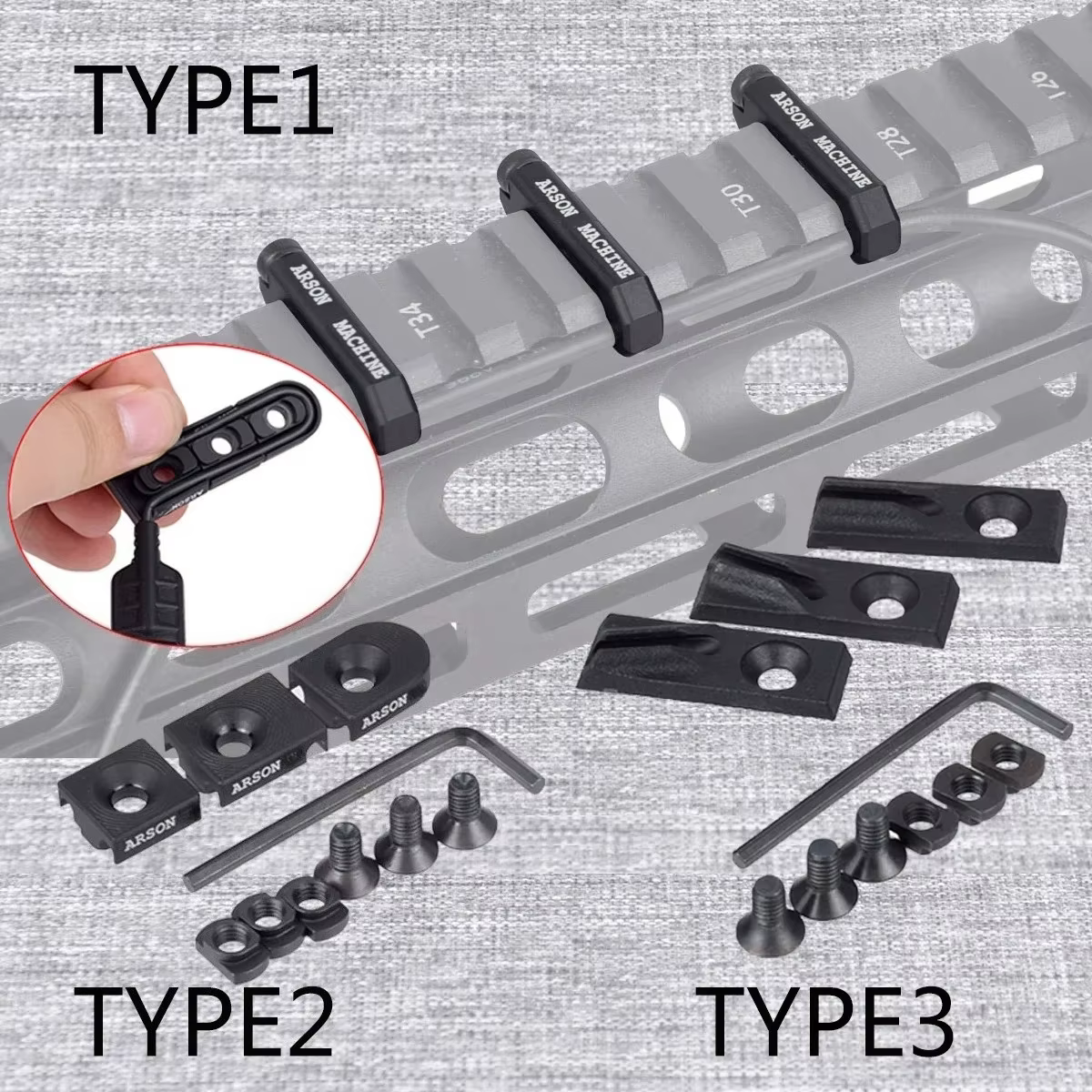 Gestión cables MLOK Arson para SureFire M300 M600 - imagen 5
