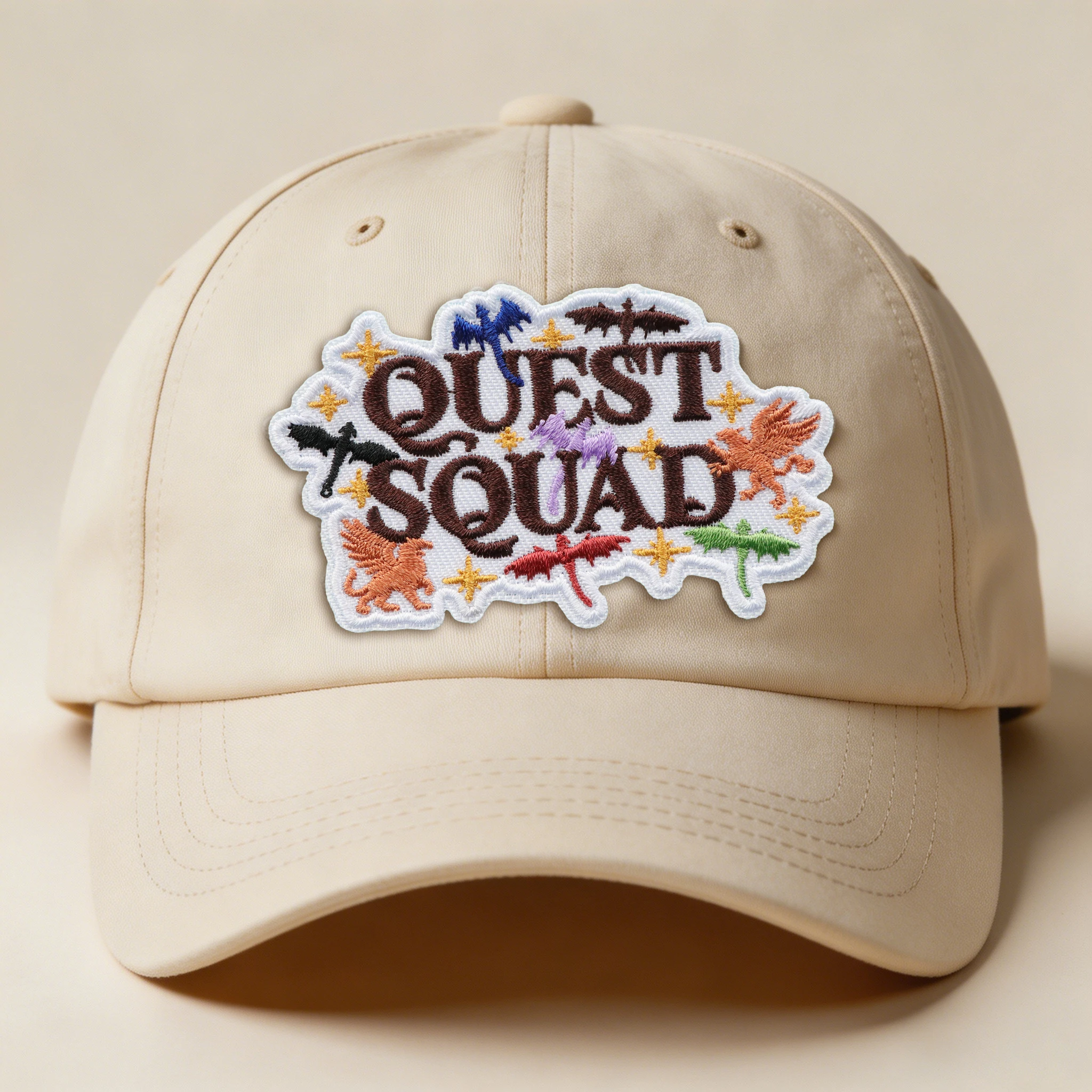 Parche bordado dragón Quest Squad termoadhesivo para ropa y gorras - imagen 2