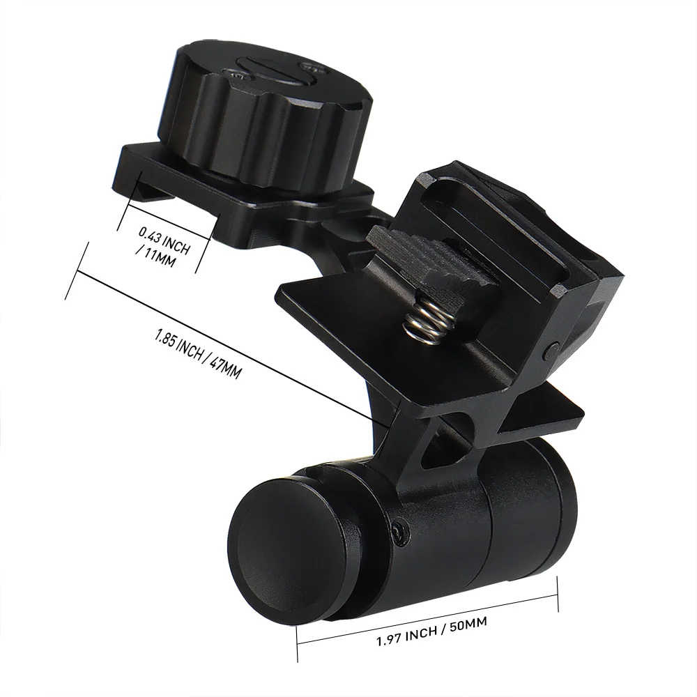 Dovetai adaptador de brazo NVG para soporte monocular en casco