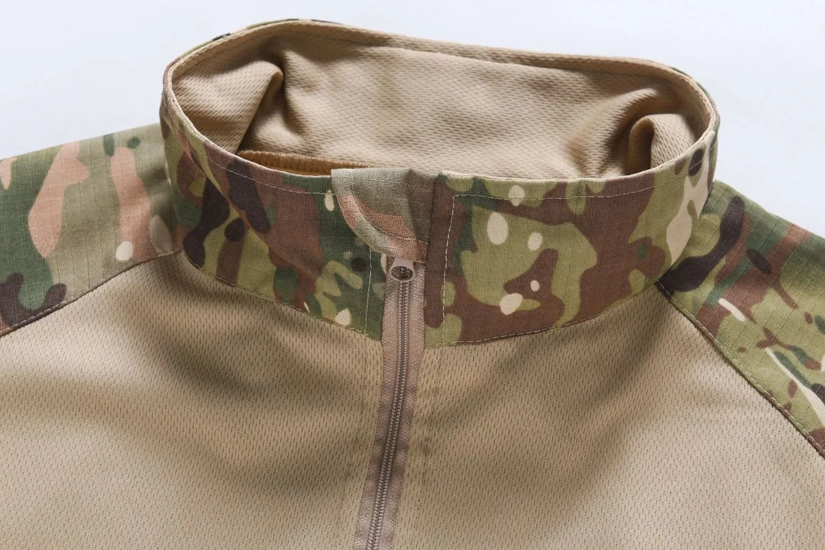Camiseta táctica camuflaje verano secado rápido para caza y senderismo - imagen 4