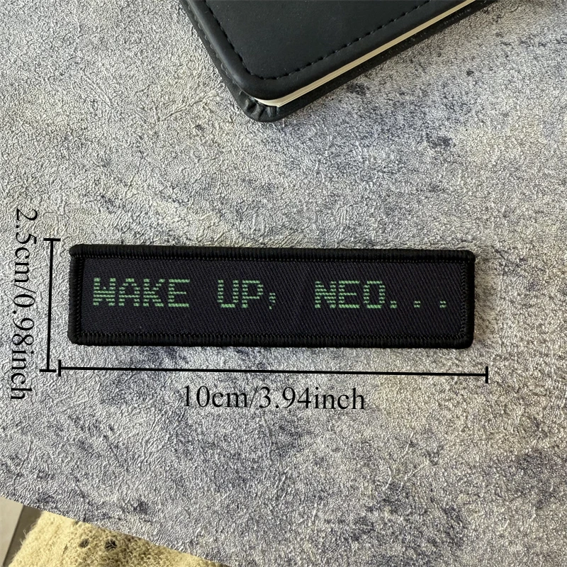 Parche táctico morale Wake Up Neo Matrix con velcro