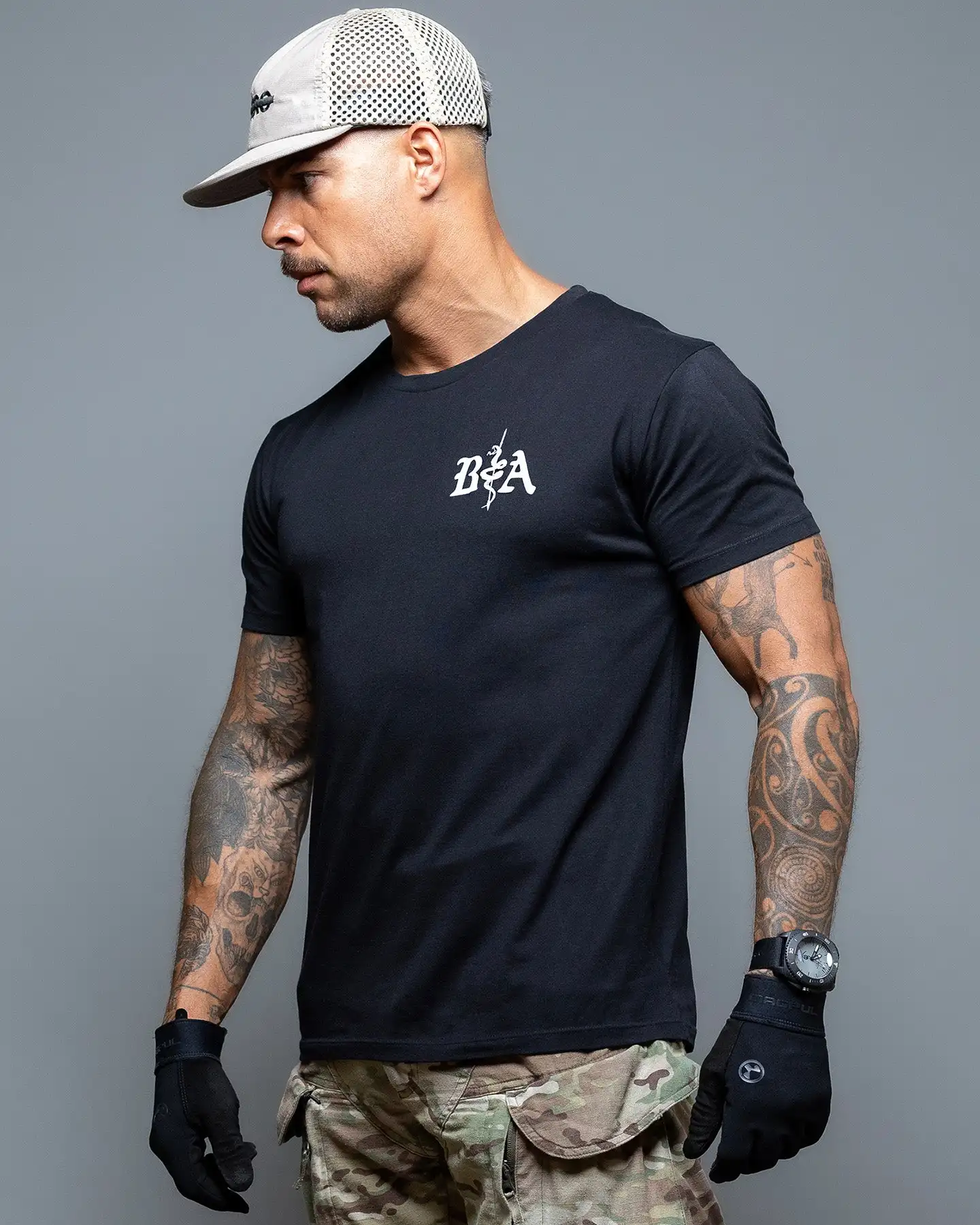 Brothers in Arms Camiseta táctica transpirable de algodón para verano - imagen 2