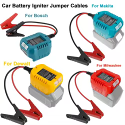Adaptador cables de arranque coches para baterías Makita y Milwaukee
