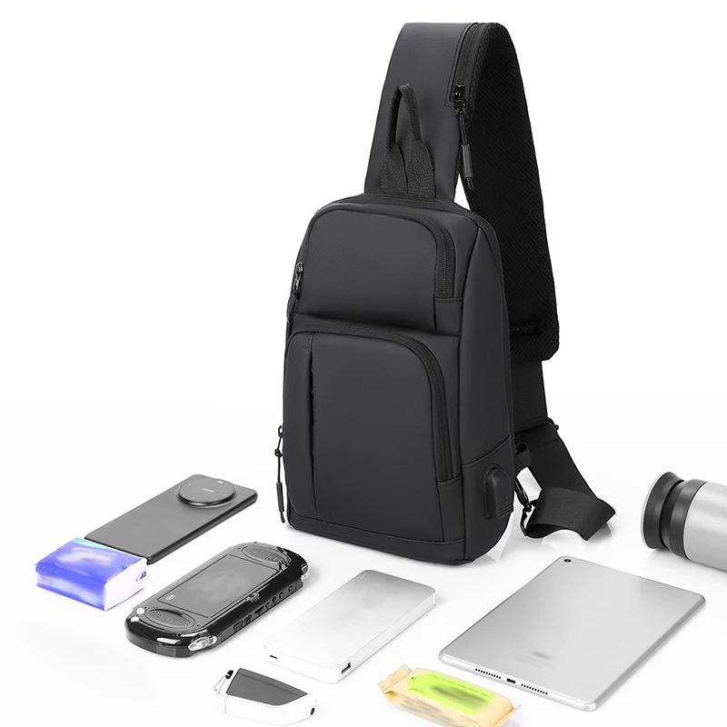 Bolsa de pecho táctica ripstop – Bandolera regulable outdoor - imagen 3