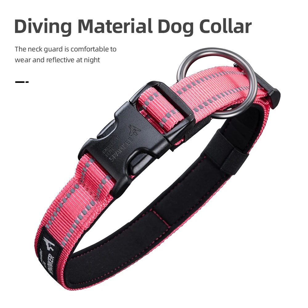 Collar Táctico Reflectante Neopreno – Perros Guía y Servicio - imagen 2
