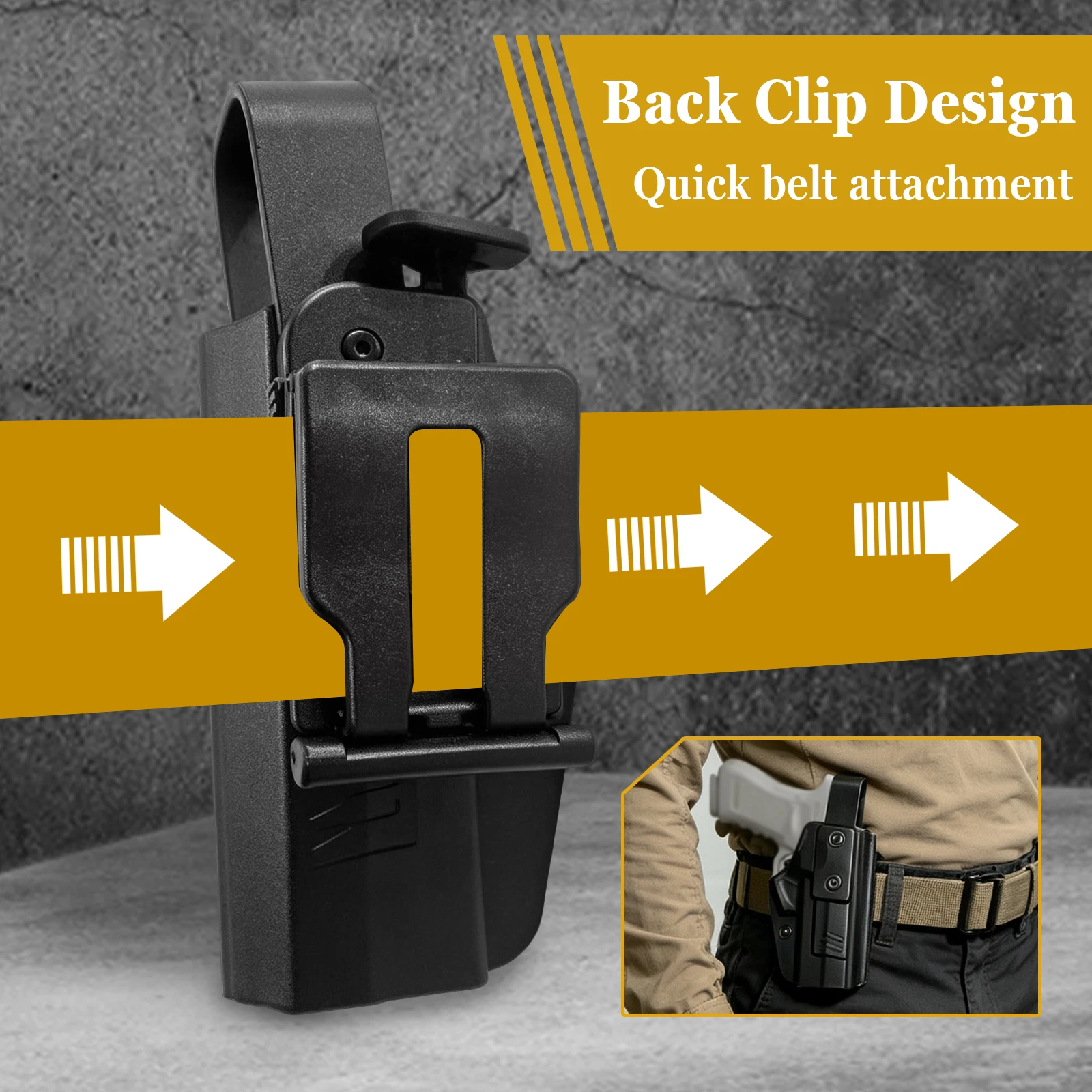 Funda táctica de pistola IWB/OWB adaptable extracción rápida 92G - imagen 4