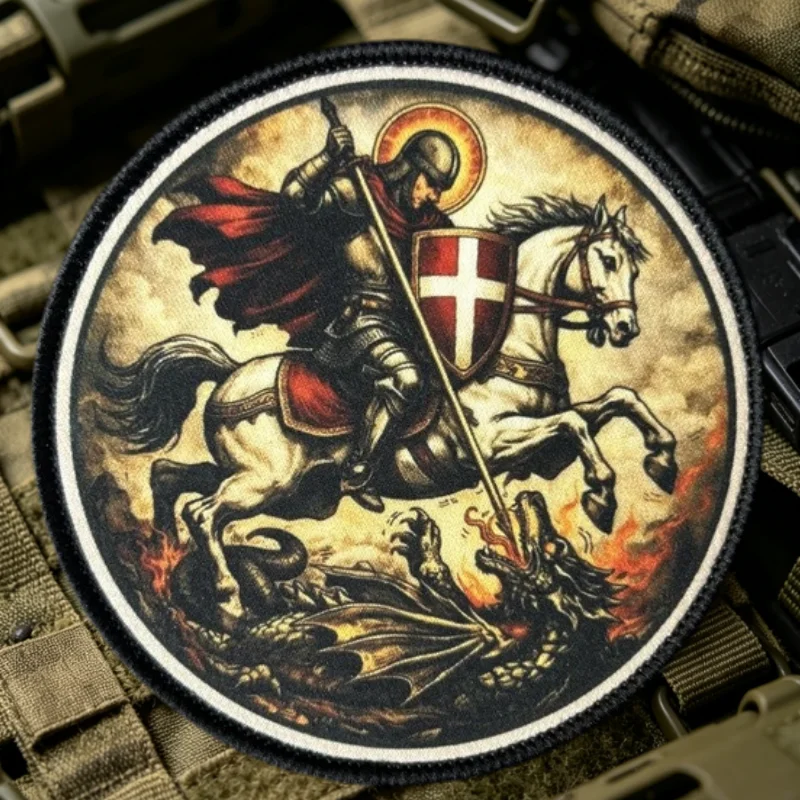 Parche de San Jorge termoadhesivo para chaleco táctico y gorras - imagen 2