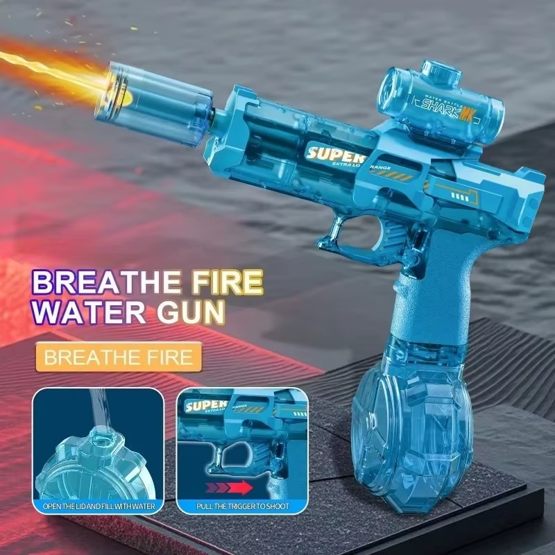 Pistola de agua eléctrica LED automática con sensor lumínico - imagen 3