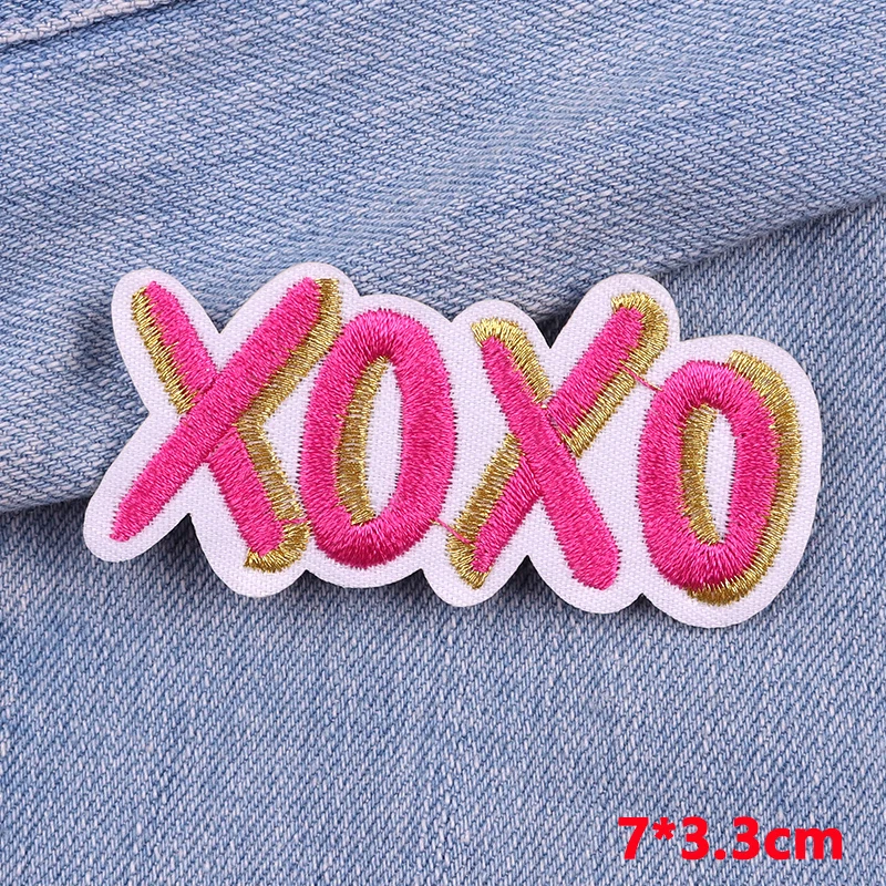 Parche bordado letras coloridas para chaqueta - adhesivos para ropa - imagen 2