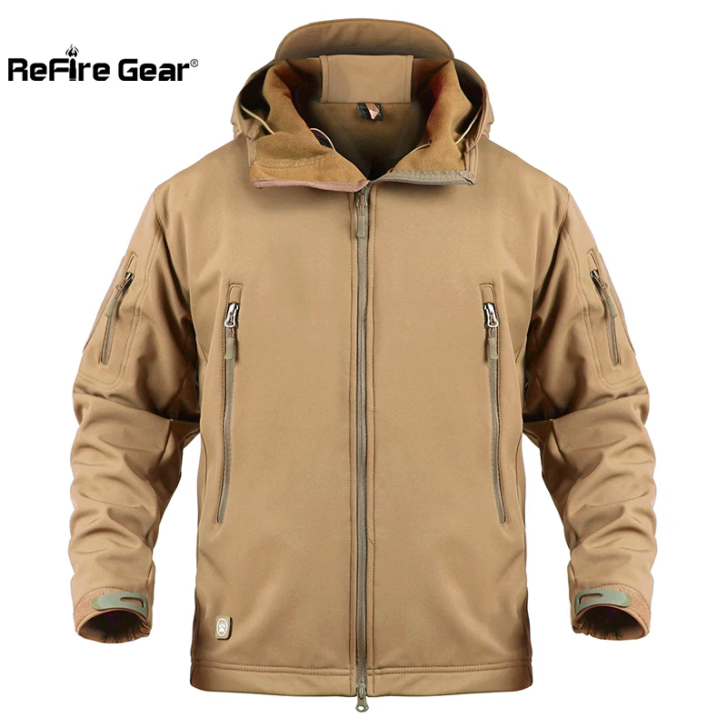 Chaqueta táctica impermeable hombre – Forro polar con capucha - imagen 5