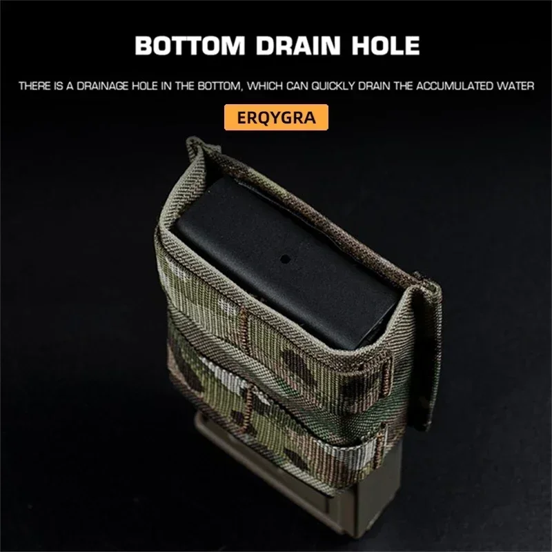 ERQYGRA Funda táctica MOLLE FAST 7,62 AK para revista con clip - imagen 3