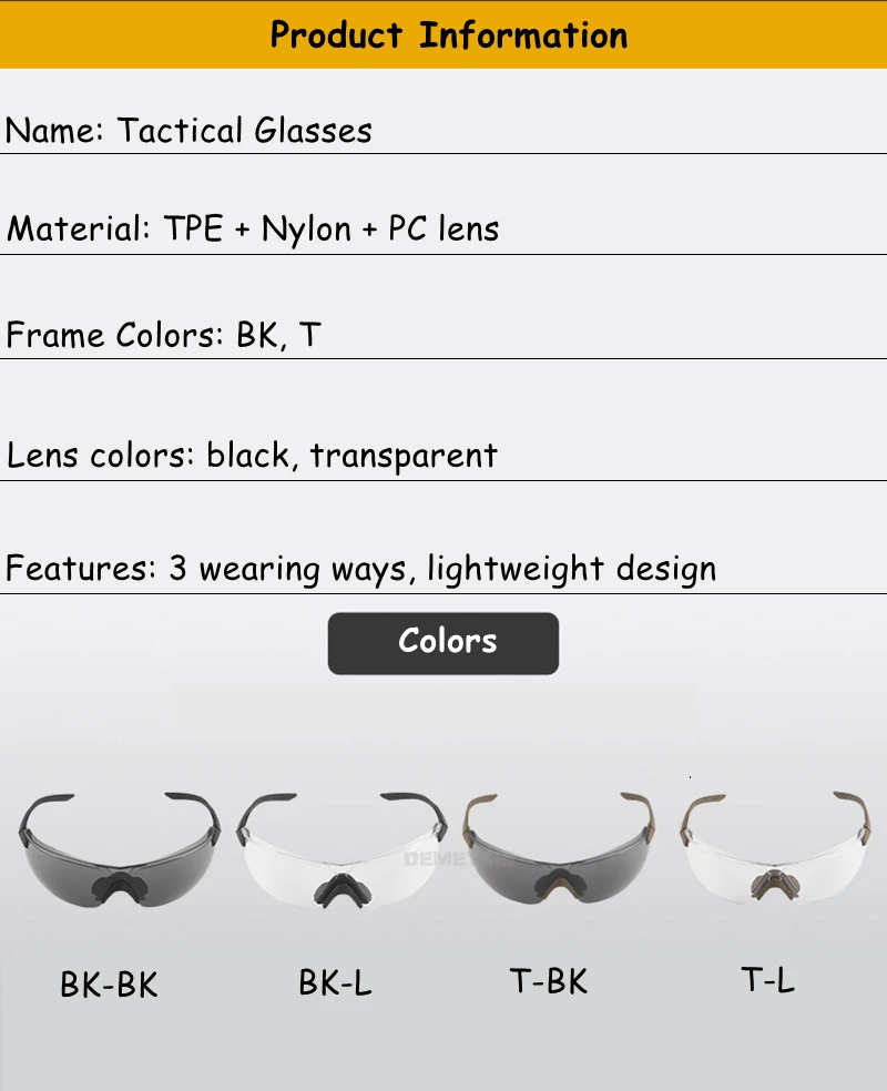 Kit de lentes negra UV400 y transparente anti-niebla
