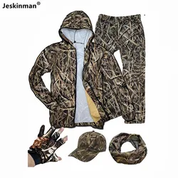 Conjunto camuflaje cazador transpirable – antimosquitos primavera-otoño