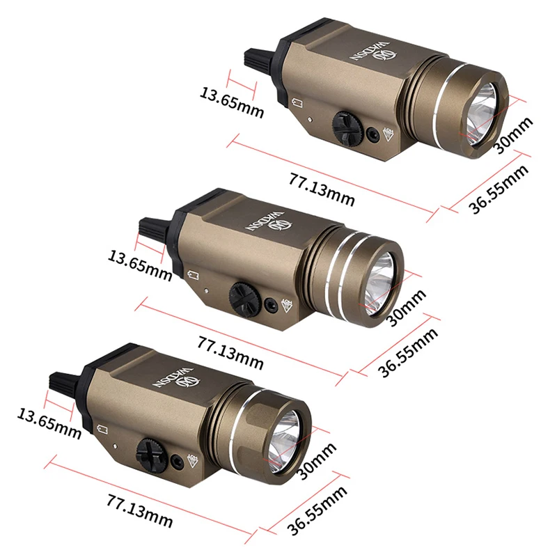 Linterna táctica LED estroboscópica para arma tipo pistola - imagen 5