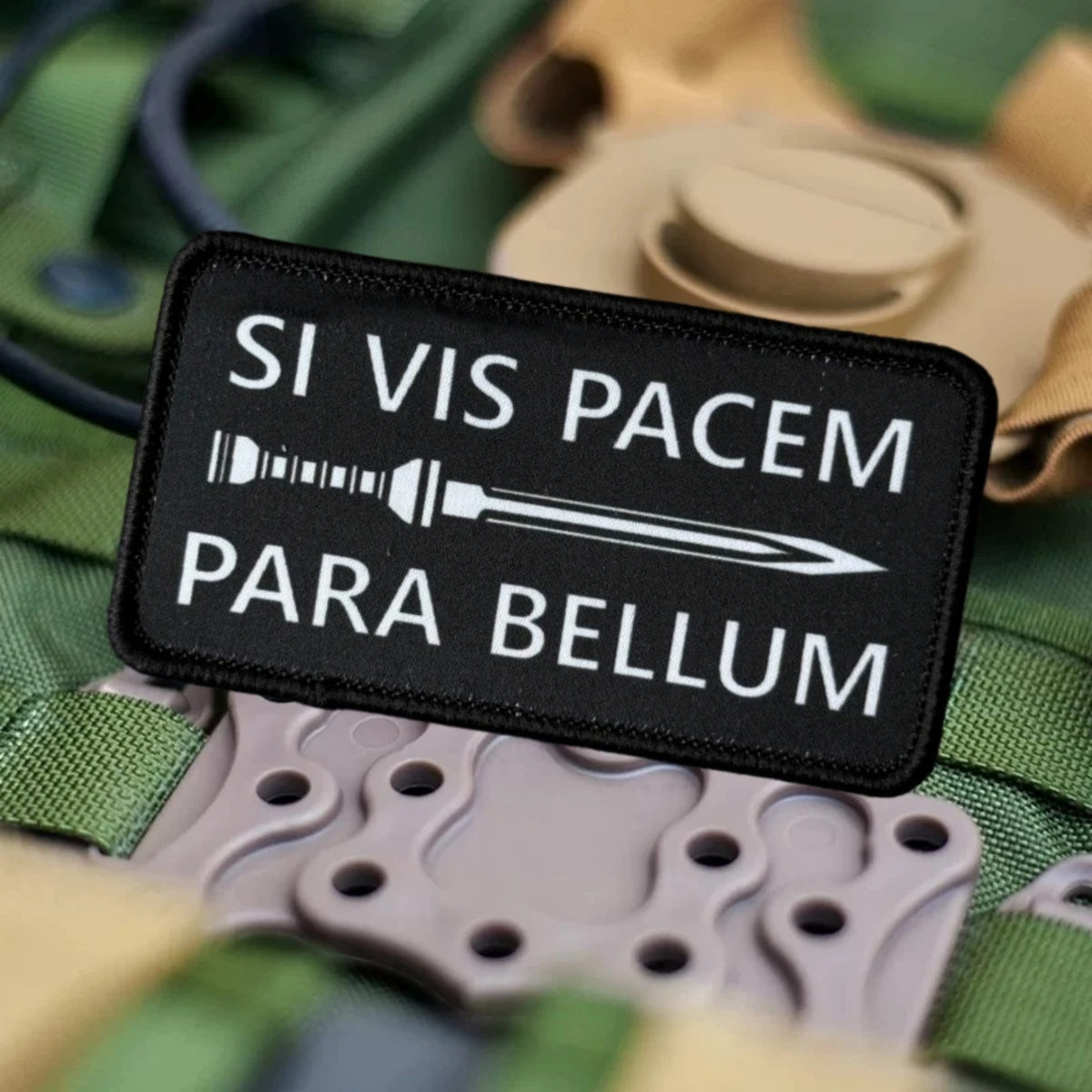 Parche táctico chevron SI VIS PACEM PARA BELLUM moral