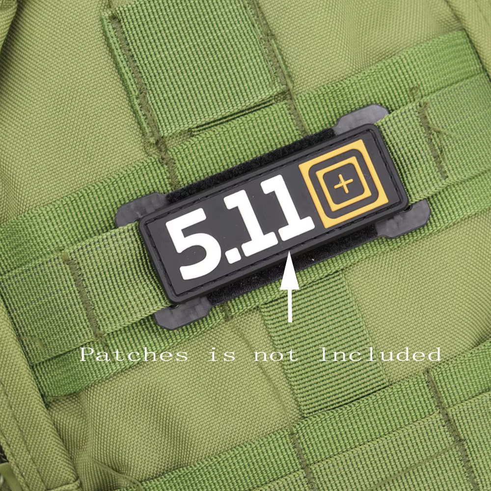 Tablero de parches MOLLE con gancho y bucle fibra de carbono - imagen 4