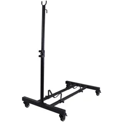 Soporte para bicicleta tipo L universal con ruedas metálicas