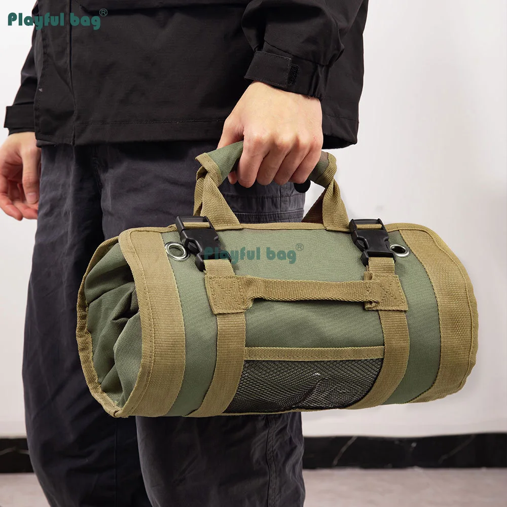 Bolsa de herramientas enrollable duradera con asas portátil mecánica - imagen 5