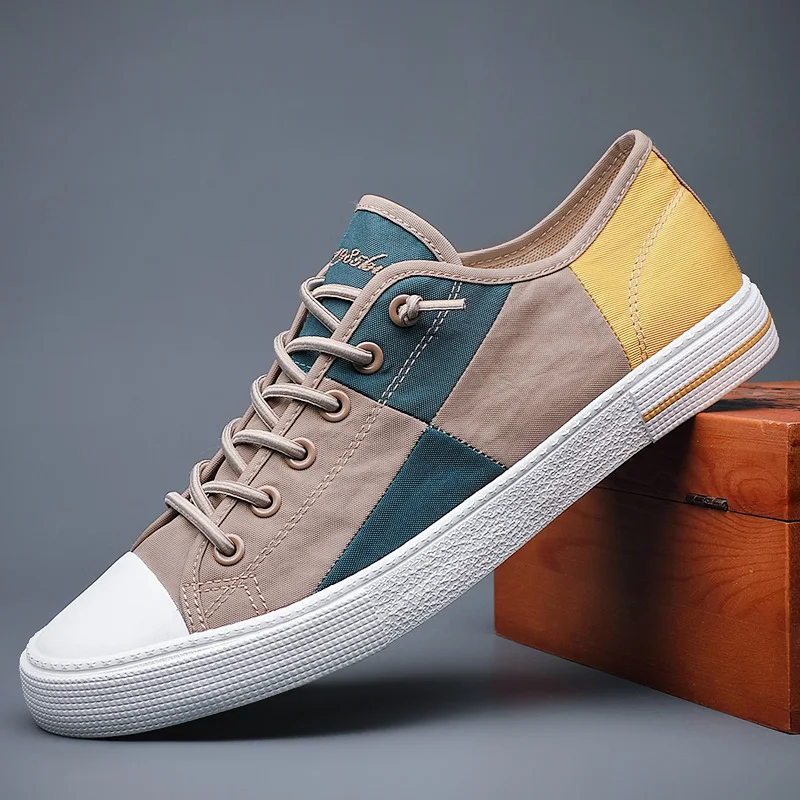 Zapatillas de lona para hombre sin cordones, ligeras y transpirables - imagen 3