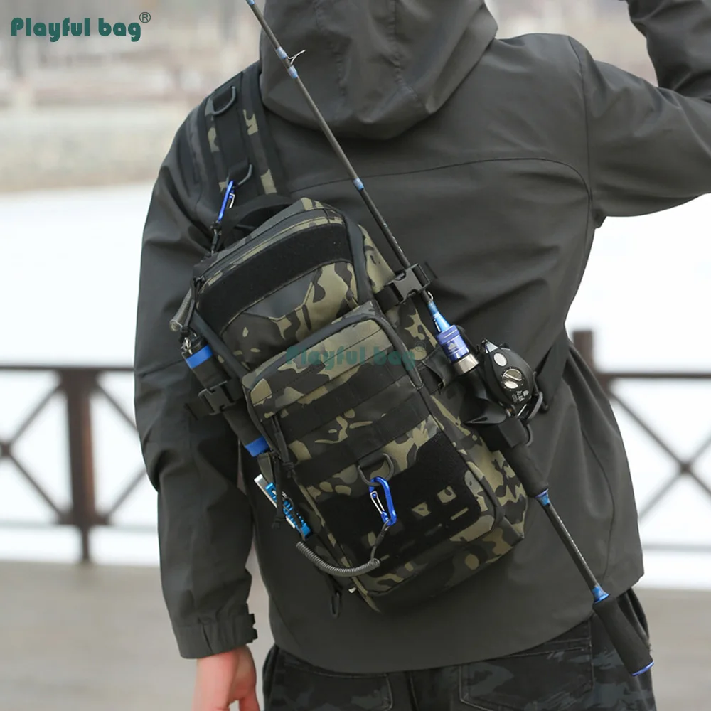 Bolsa Bandolera Táctica MOLLE AVA380 para Motociclismo y Aventura - imagen 4