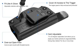 Funda IWB Taurus PT24-7 portación oculta cant y retención, derecha
