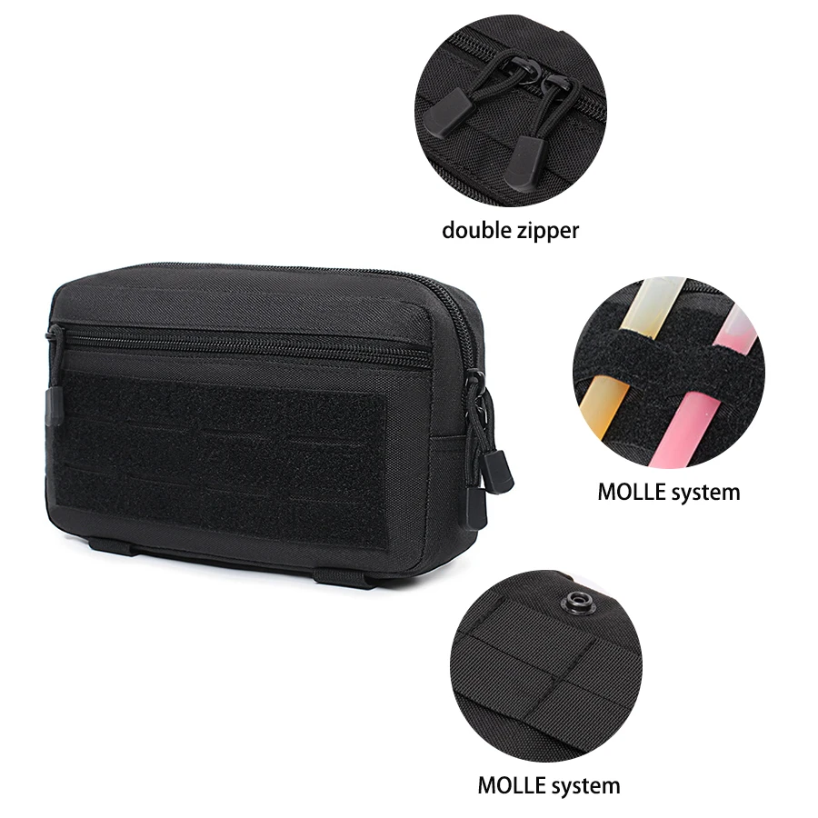 Bolsa de cintura táctica modular expandible con doble cremallera - imagen 5