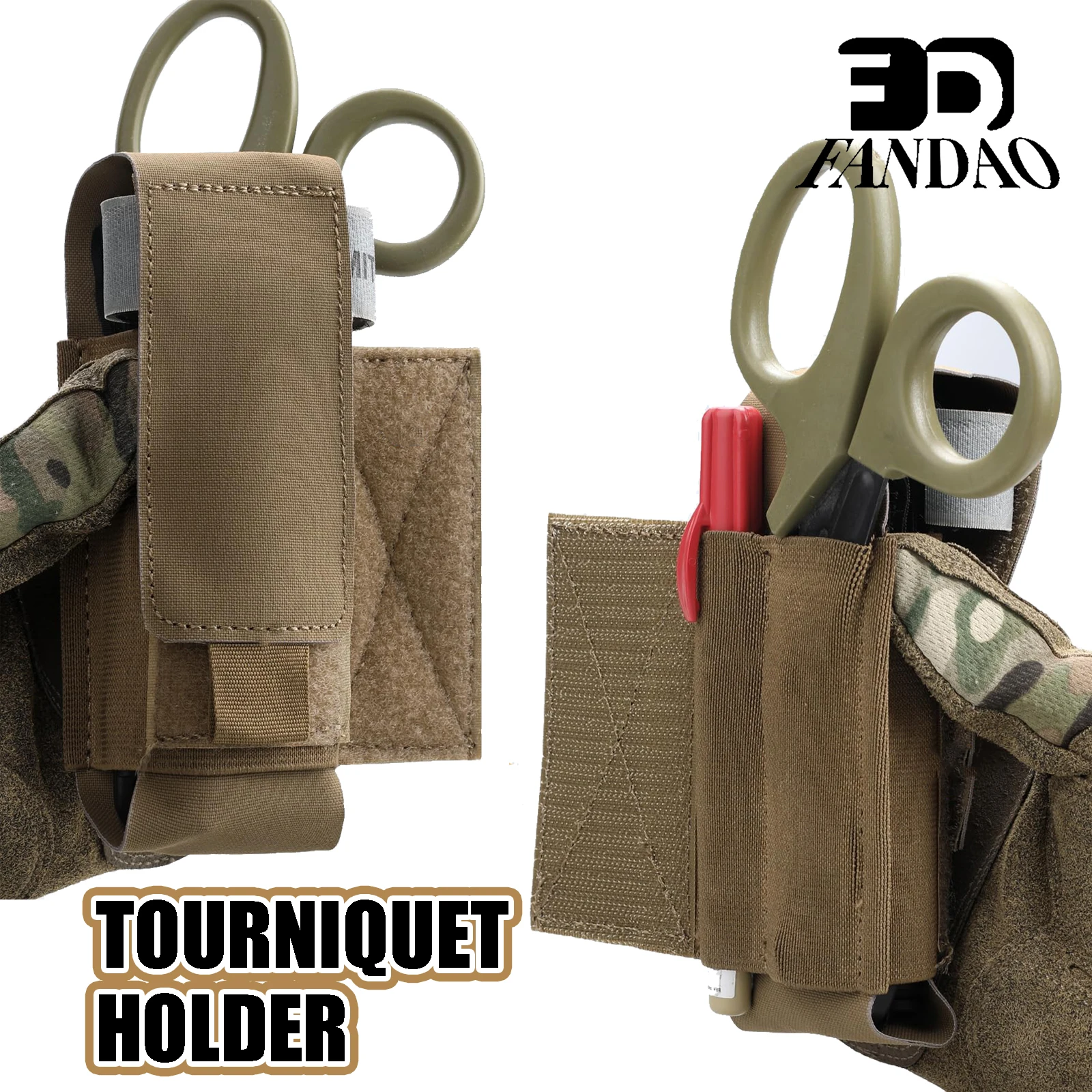 Bolsa táctica para torniquete mini con gancho y bucle - imagen 5