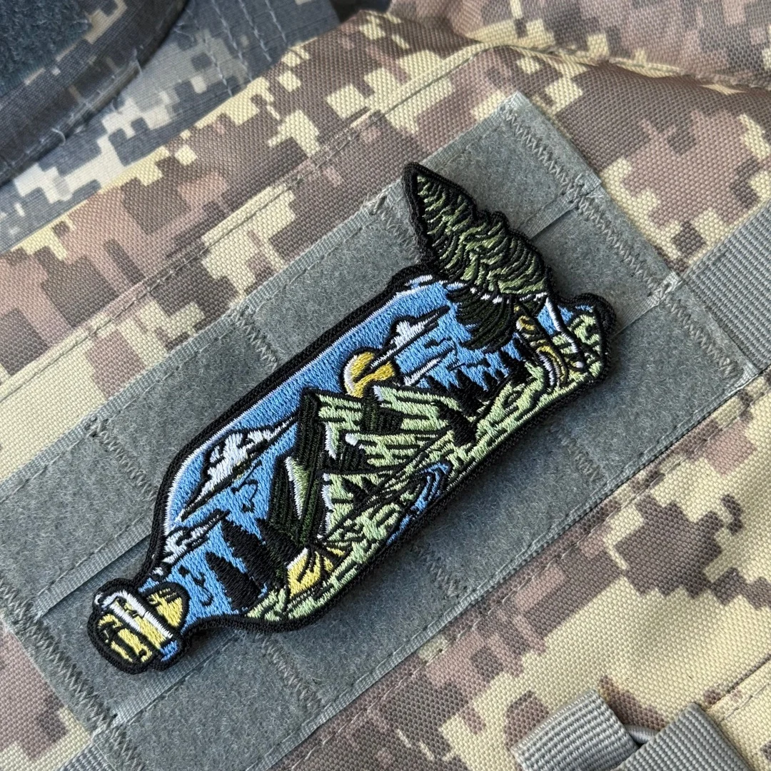Parche bordado táctico emblema Guardia de Montaña – gancho bucle - imagen 4