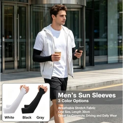 Mangas brazos seda helada unisex – Protección solar UV ciclismo y trabajo