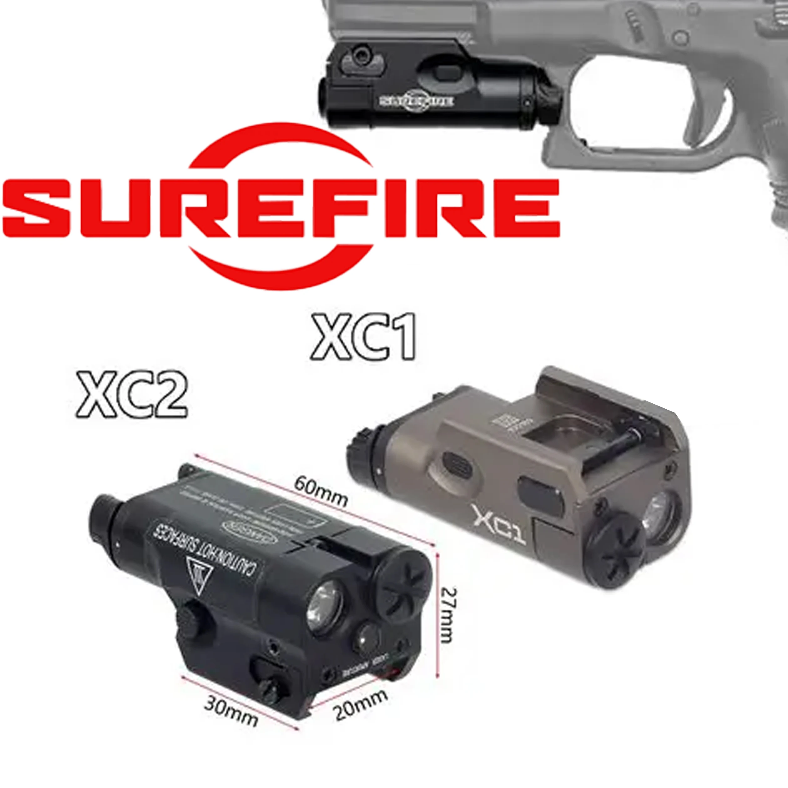 Linterna táctica SureFire XC1 para arma estroboscópica Picatinny - imagen 3