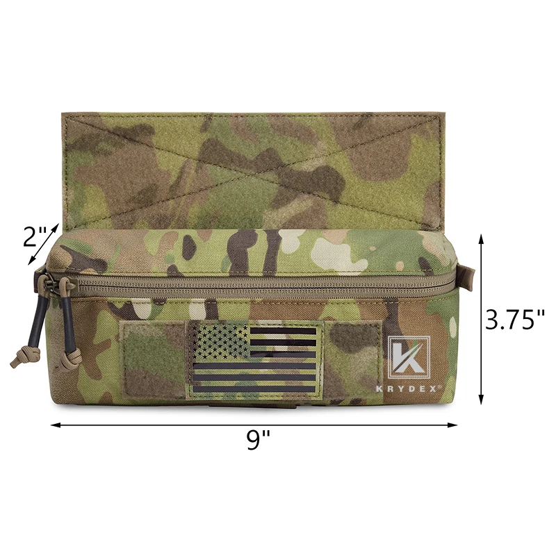 KRYDEX Bolsa táctica colgante mini para portaplacas y MOLLE