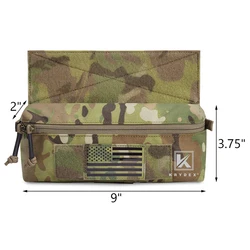 KRYDEX Bolsa táctica colgante mini para portaplacas y MOLLE
