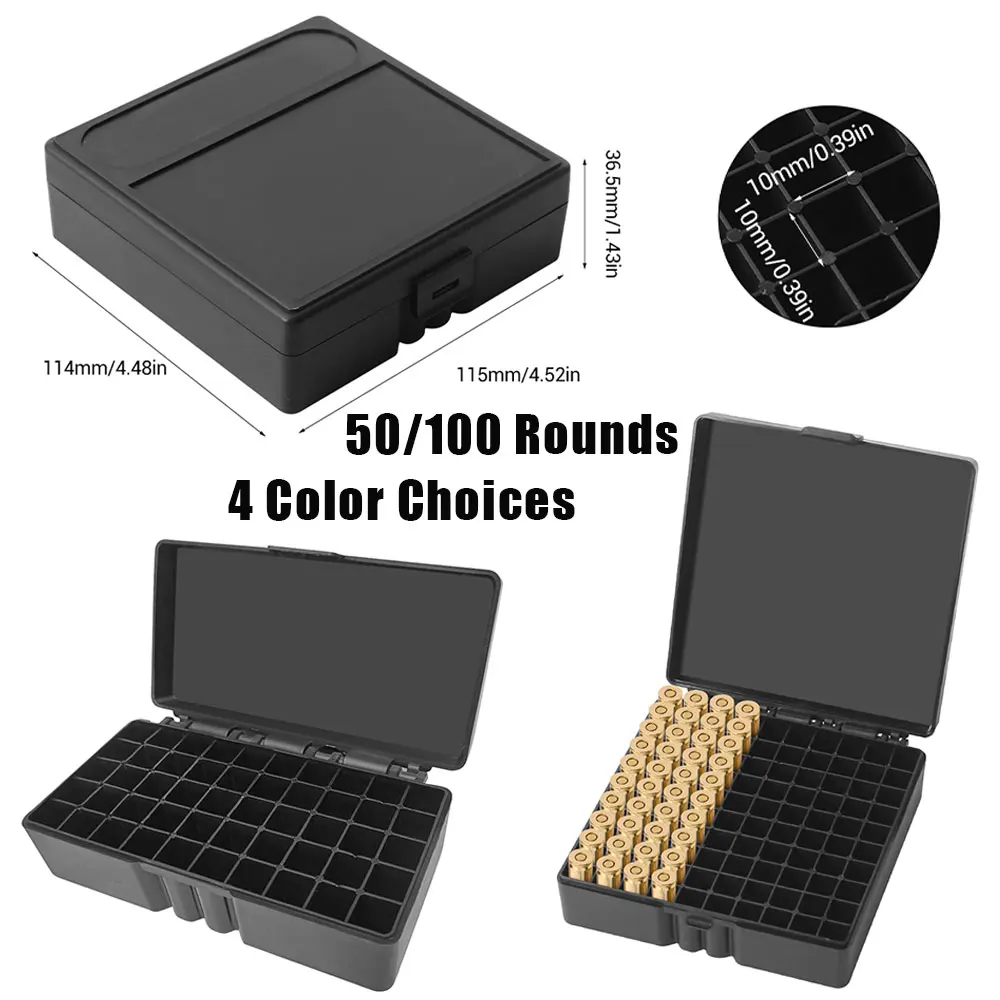 Caja munición táctica tapa abatible – 9mm para tiro y caza - imagen 5