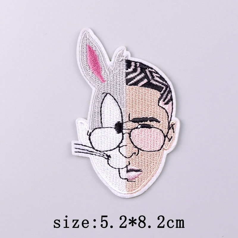 Parche Bordado Bad Bunny – Para Coser o Planchar en Ropa - imagen 5