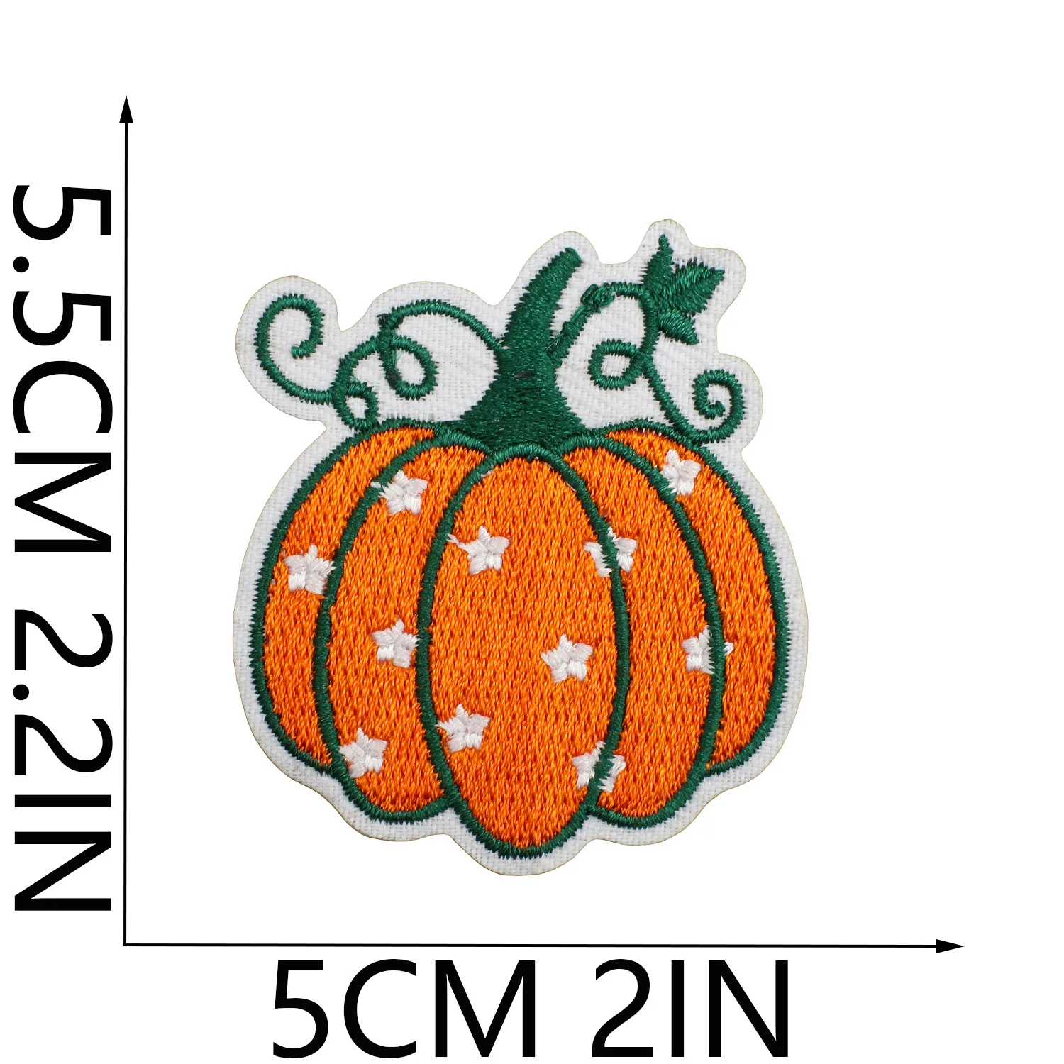 Parche bordado calabaza Halloween – insignia para chaquetas - imagen 2
