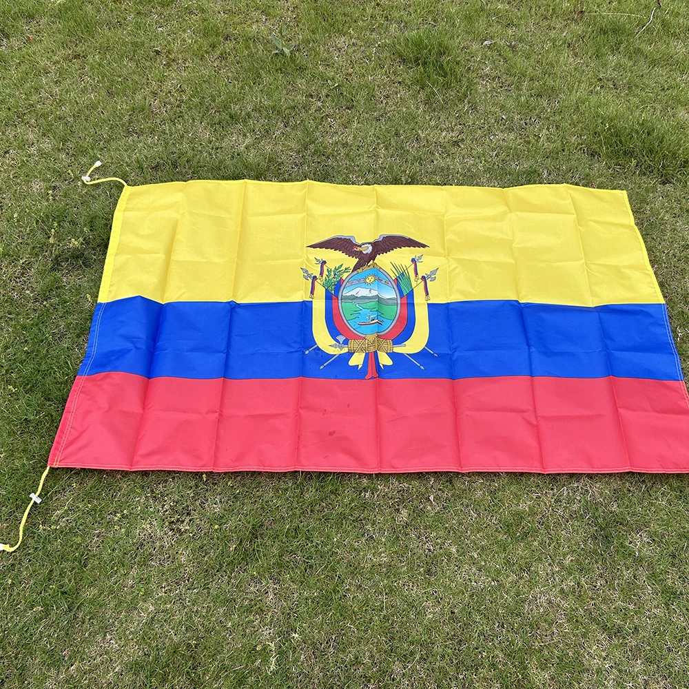 Bandera de Ecuador tipo chal de poliéster para exterior e interior - imagen 3