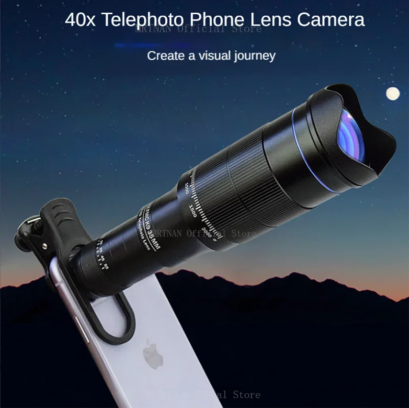Telescopio monocular HD con zoom y trípode metálico para camping - imagen 3
