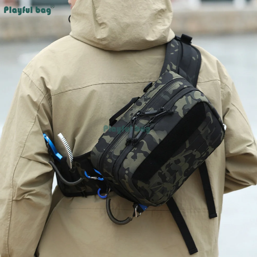 Bolsa de pesca gran capacidad riñonera y bandolera para señuelos - imagen 3