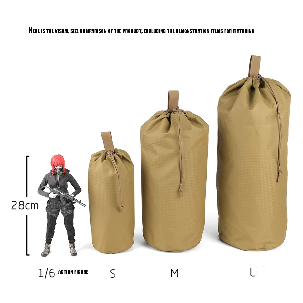 Bolsa táctica de nailon a cuadros antisalpicaduras con cierre - imagen 2