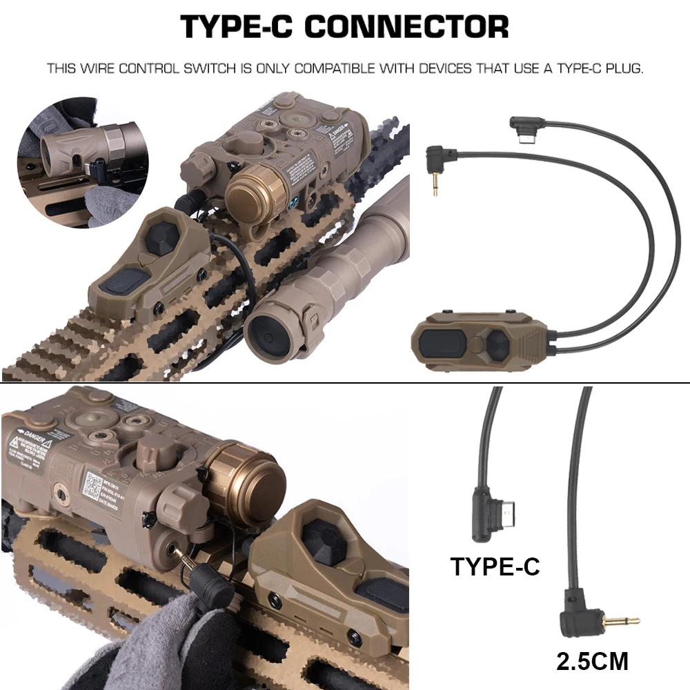 Tapa Trasera SureFire M300 M600 Tipo C con Interruptor AXON y PEQ15 - imagen 2