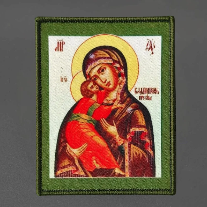Parche táctico Virgen María con Velcro para chaleco y brazalete - imagen 5