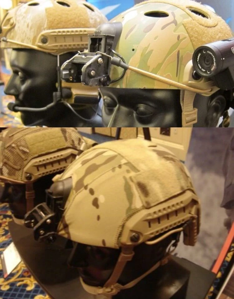 Casco táctico NVG de comando con anclaje para perforaciones - imagen 2