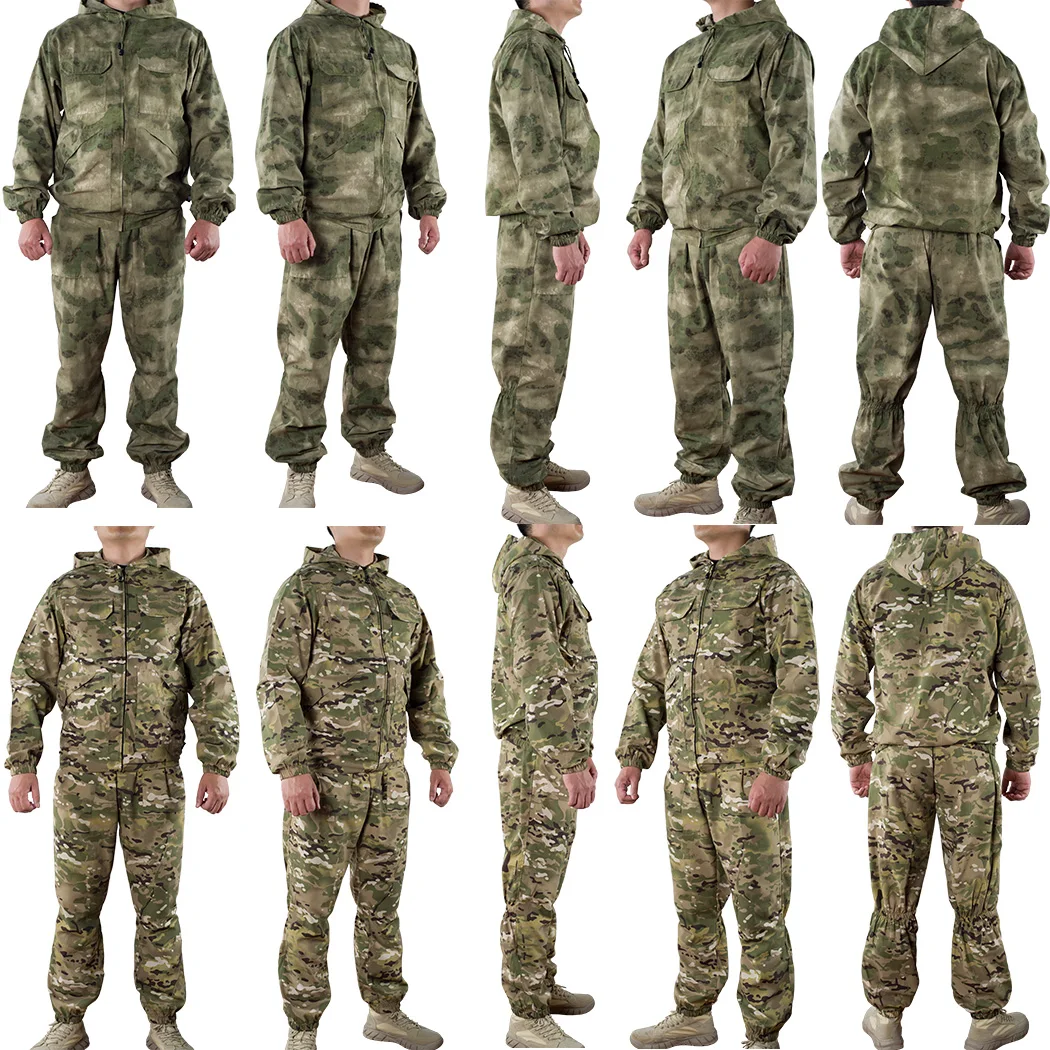 Uniforme de campaña woodland verde ripstop transpirable para hombre