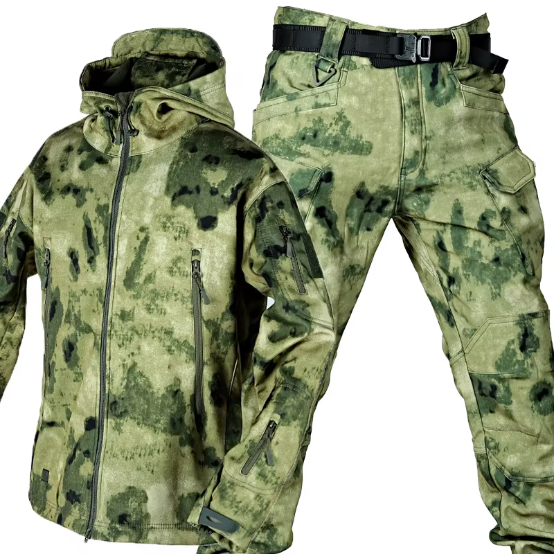 Traje softshell impermeable a prueba de viento caza senderismo - imagen 3