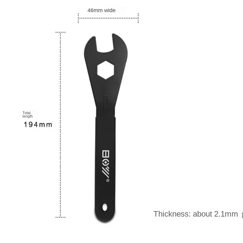 Juego de llaves para eje de cono de bicicleta - acero alto carbono - imagen 2