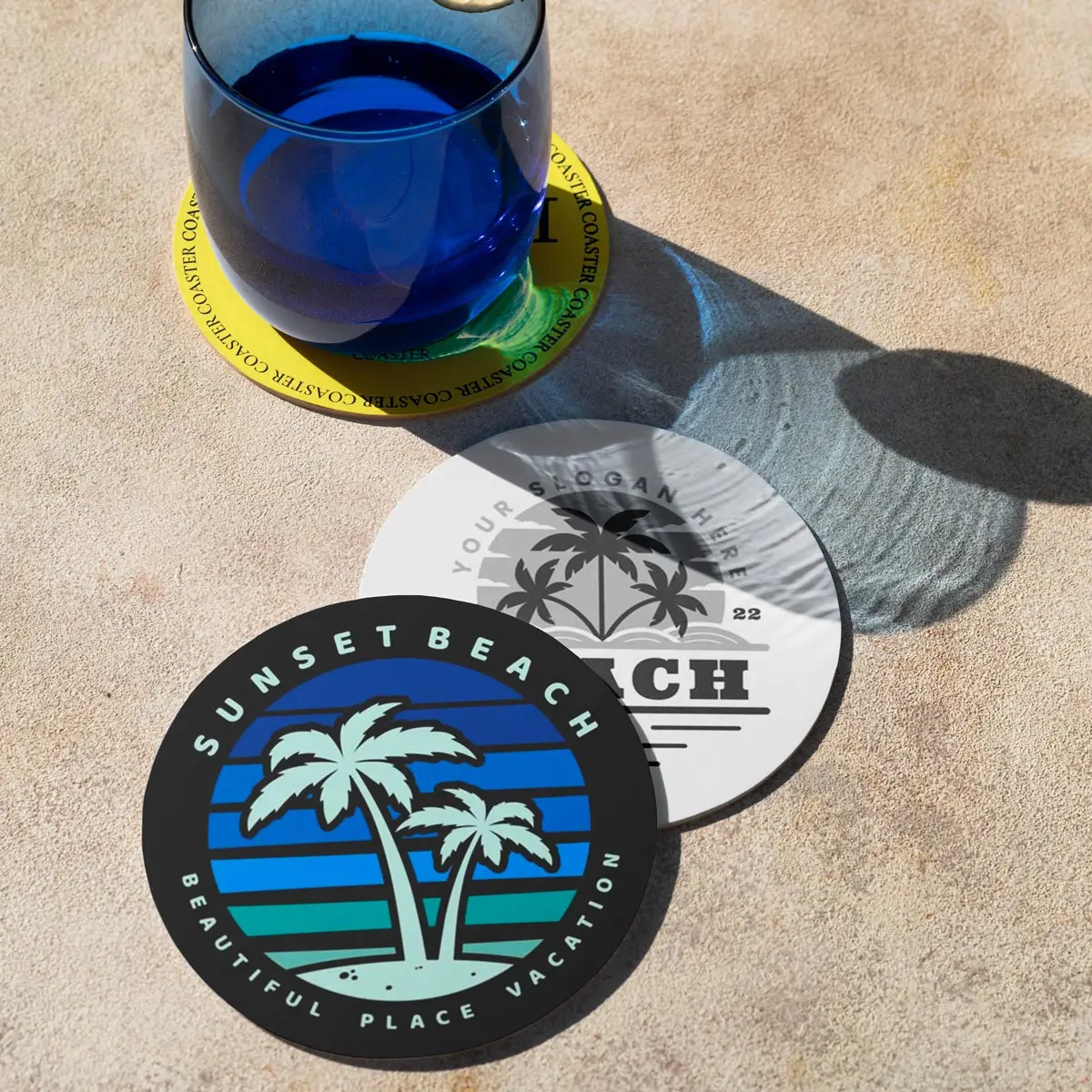 Posavasos de silicona antideslizantes resistentes al calor con texto personalizados - imagen 2
