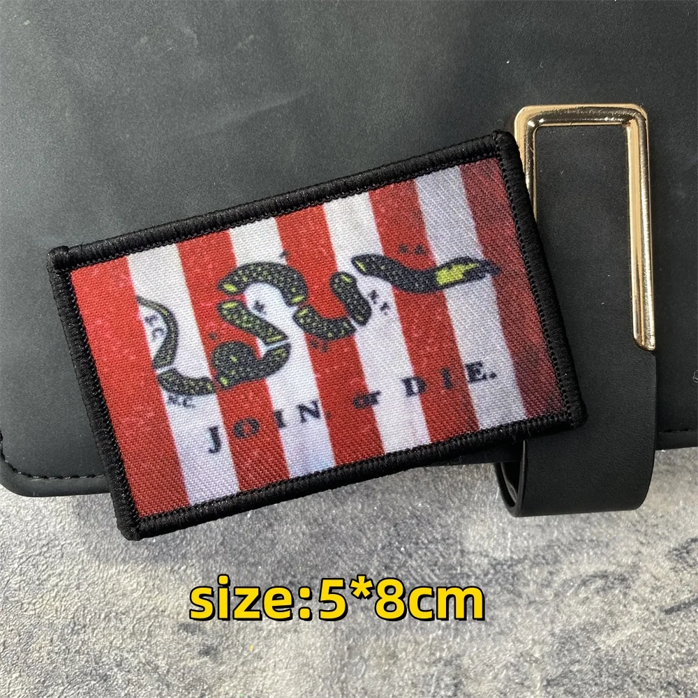 Parche frontal con el emblema de la bandera Sons of Liberty