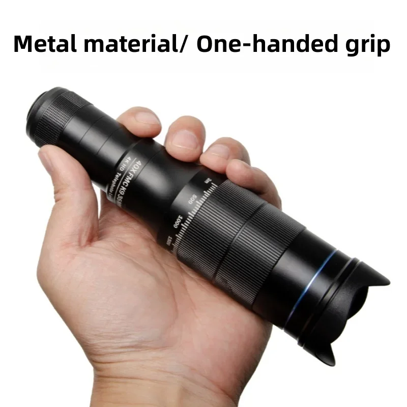 Telescopio monocular HD con zoom para móvil y trípode portátil