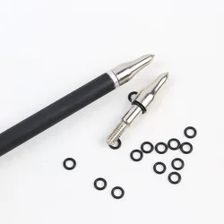 Anillo de goma para flechas – Fijación de plumas reales