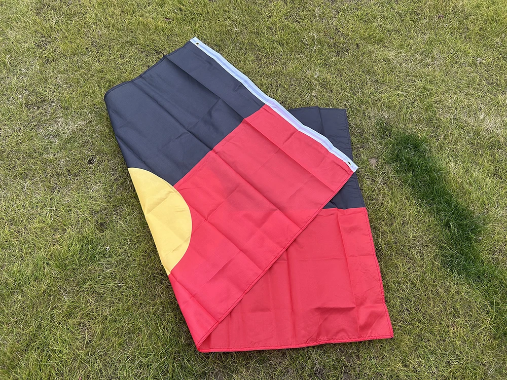 SKY BANDE Bandera de Australia aborigen de poliéster colgante - imagen 4